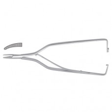 Arruga Micro Needle Holder Curved - With Ratchet Stainless Steel, 16 cm - 6 1/4"